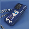 Nimmy etui iPhone 15 Pro 6.1"             niebieski/blue Glasses Cool Cat