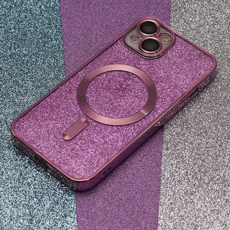 Nakładka Glitter Chrome Mag do iPhone 12 Pro Max 6,7" różowa