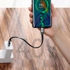 Baseus Simple płaski kabel przewód USB / USB Typ C SuperCharge 5A 40W Quick Charge 3.0 QC 3.0 23cm szary (CATMBJ-BG1)