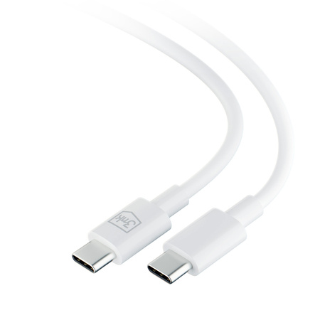 3MK KABEL HYPER USB-C/USB-C 100W 1,2m biały