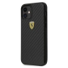 Ferrari FERCAHCP12SBK iPhone 12 mini 5,4" czarny/black hardcase On Track Real Carbon