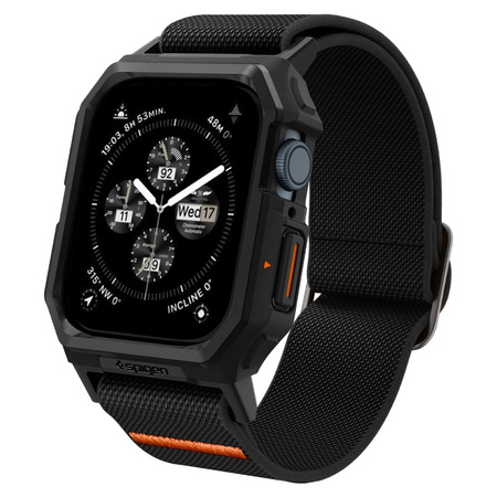 Spigen Lite Fit PRO Apple Watch 4/5/6/7/ 8/9/SE 44/45mm czarny/matte black ACS07103