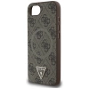 Etui Guess 4G Ring Triangle Logo MagSafe na iPhone 16e - brązowe