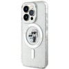 Karl Lagerfeld Karl&amp;Choupette Glitter MagSafe case for iPhone 15 Pro - transparent