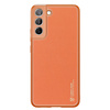 Dux Ducis Yolo eleganckie etui pokrowiec ze skóry ekologicznej Samsung Galaxy S22+ (S22 Plus) pomarańczowy