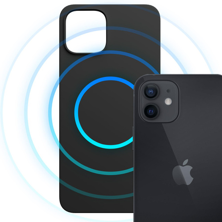 Apple iPhone 12 - 3mk Hardy MagSilicone Black