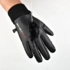 Men's insulated, anti-slip telephone gloves - black