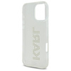 Original Handyhülle IPHONE 16 PRO MAX Karl Lagerfeld Hardcase IML Rhinestones Logo (KLHCP16XHKLSTDCT) transparent