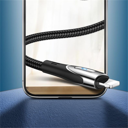 Joyroom Sharp Series kabel szybko ładujący USB-A - Lightning 3A 1.2m czarny (S-M411)