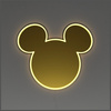 Neon Yellowpop Disney Mickey Mirror      złoty