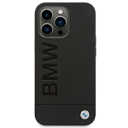BMW Leather Hot Stamp – Etui iPhone 14 Pro Max (Czarny)