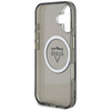 Original Case IPHONE 16 Guess IML Metal Mountain Logo MagSafe black