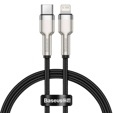 Baseus Cafule Series Metal Data Cable Type-C to iP PD 20W 0.25m Black