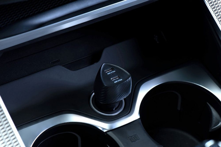 FORCELL CARBON ładowarka samochodowa Typ C 3.0 PD20W +  Typ C 3.0 PD20W CC50-2C czarna (Total 40W)