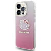 Hello Kitty IML Gradient Electrop Kitty Head Hülle für iPhone 14 Pro – Rosa