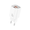 FONENG wall charger EU71 PD 30W 1xUSB-C + 1xUSB QC3.0 White