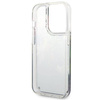 Case IPHONE 14 PRO Guess Hardcase Flower Liquid Glitter blue