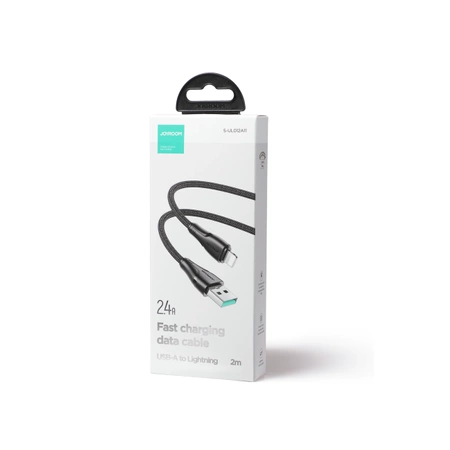 Joyroom kabel USB - Lightning 2.4A Surpass Series 2 m czarny (S-UL012A11)
