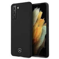 Etui Mercedes Silicone Line na Samsung Galaxy S21 - czarne