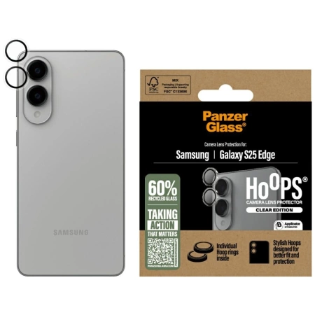 PanzerGlass Hoops Lens Protector Tempered Glass für Samsung Galaxy S25 Edge - Klar