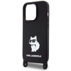 Etui Karl Lagerfeld Crossbody Silicone Choupette do iPhone 15 Pro Max - czarne