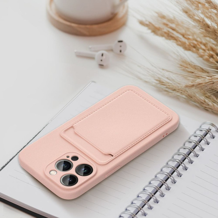 Futerał CARD CASE do IPHONE 15 PRO MAX różowy