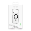 Puro Lite Mag TPU+PC Case Compatible with MagSafe for iPhone 17 Pro - Transparent with Black Ring