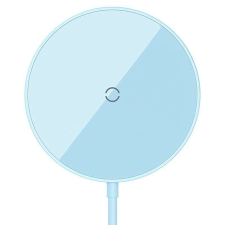 Magnetyczna ładowarka indukcyjna Baseus Simple Mini 3 15W (niebieska)