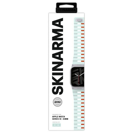 Pasek Skinarma Gemini do Apple Watch     42/41/40 mm jasnomiętowy
