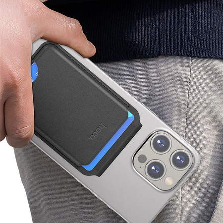 HOCO portfel magnetyczny na karty kompatybilny z MagSafe GT3 czarny