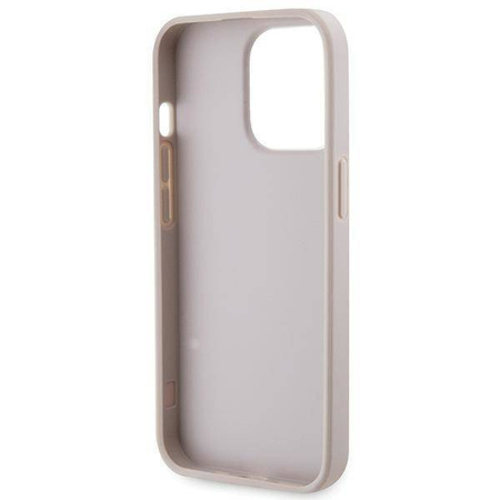 Original Handyhülle IPHONE 13 PRO MAX Guess Hardcase Crossbody 4G Metal Logo (GUHCP13XP4TDSCPP) rosa