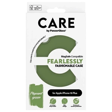 CARE by PanzerGlass Fashion Case iPhone 16 Plus 6.7&quot; green/green MagSafe 1387