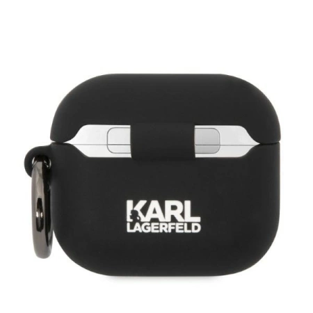 Karl Lagerfeld Silikon Karl Head 3D Hülle für AirPods 3 - Schwarz