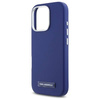 Original Handyhülle IPHONE 16 PRO Karl Lagerfeld Hardcase FW Metal Plate MagSafe (KLHMP16LPGMSRPB) blau