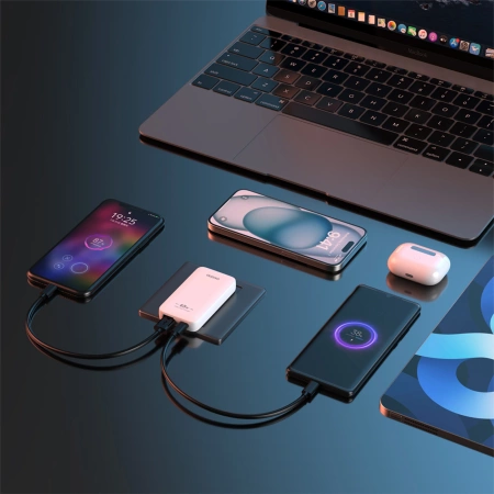 Ładowarka sieciowa GaN Dudao A65Q 65W USB-A / USB-C PD ultracienka - biała