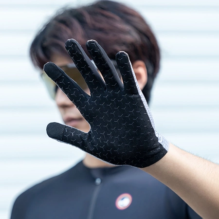 Rockbros Breathable Full Finger Cycling Gloves, Size: XL - Gray