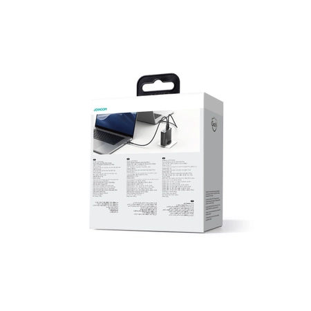 Ładowarka GaN UK Joyroom JR-TCG05UK 140W 3x USB-C USB-A + kabel USB-C / USB-C 240W 1.2m