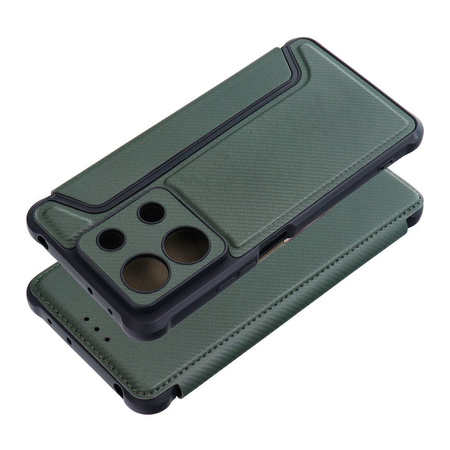 Kabura RAZOR Book do XIAOMI Redmi NOTE 13 5G ciemnozielony