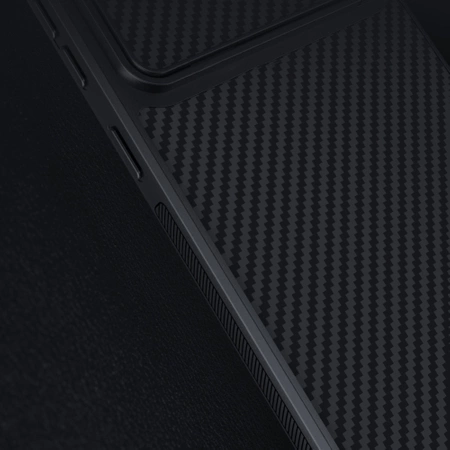 Nillkin Synthetic Fiber S Case etui Samsung Galaxy S23+ pokrowiec osłona na aparat czarne
