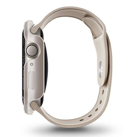 UNIQ etui Valencia Apple Watch Series 4/5/6/7/SE 45/44mm. starlight