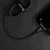 Baseus Cafule Cable wytrzymały nylonowy kabel przewód USB Typ C PD / Lightning 18W QC3.0 1m czarny-szary (CATLKLF-G1)