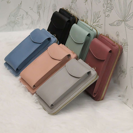 Torebka na telefon szara