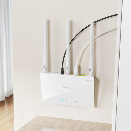 HOCO router bezprzewodowy WiFi4 HI30 biały