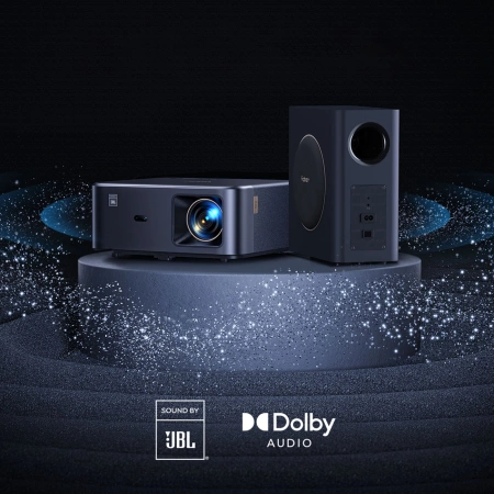 Projektor multimedialny Yaber K2s Pro LCD FullHD 1080p z głośnikami JBL i subwooferem - czarny