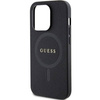 Original Case IPHONE 14 PRO MAX Guess Hardcase Saffiano MagSafe (GUHMP14XPSAHMCK) black