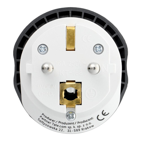 BLUE STAR Adapter podróżny GO TO Europe (Type E) 16A biały