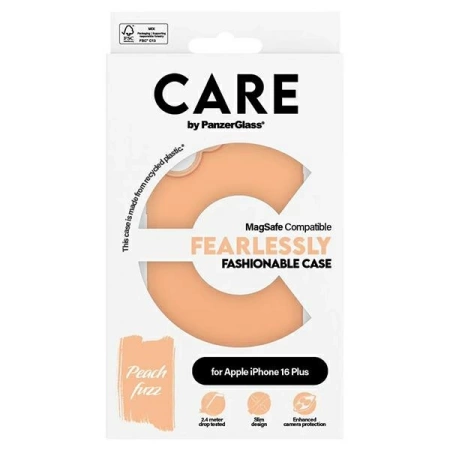 CARE by PanzerGlass Fashion Case iPhone 16 Plus 6.7&quot; Peachy MagSafe 1391