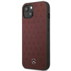 Mercedes MEHCP13SPSQRE iPhone 13 mini 5,4" czerwony/red hardcase Leather Stars Pattern