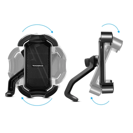 Rockbros 25210032005 Motorcycle Phone Holder for Mirror - Black