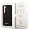Guess Silicone Script Metal Logo - Etui Samsung Galaxy S23 (czarny)